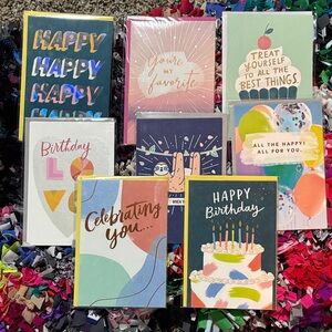 🆕American Greetings Birthday Cards, Bundle Of 8